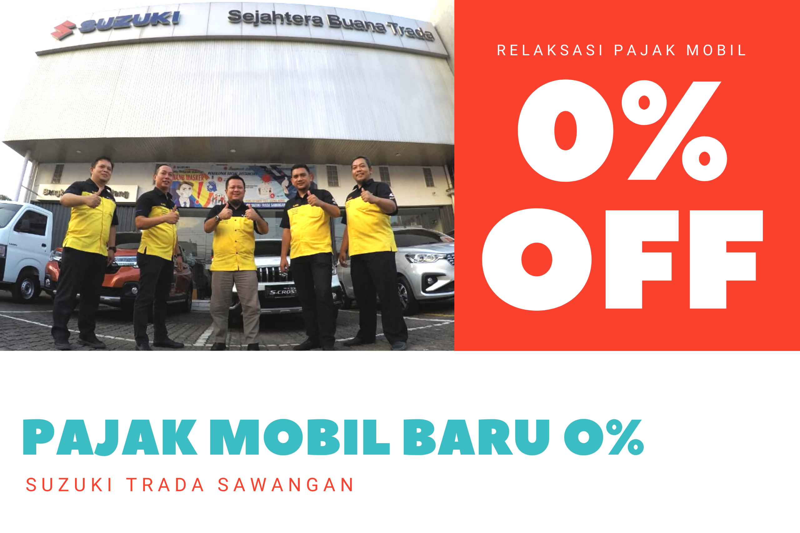 Pajak Mobil Baru Suzuki 0%